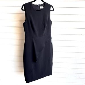 NWT black sleeveless midi dress size 10
